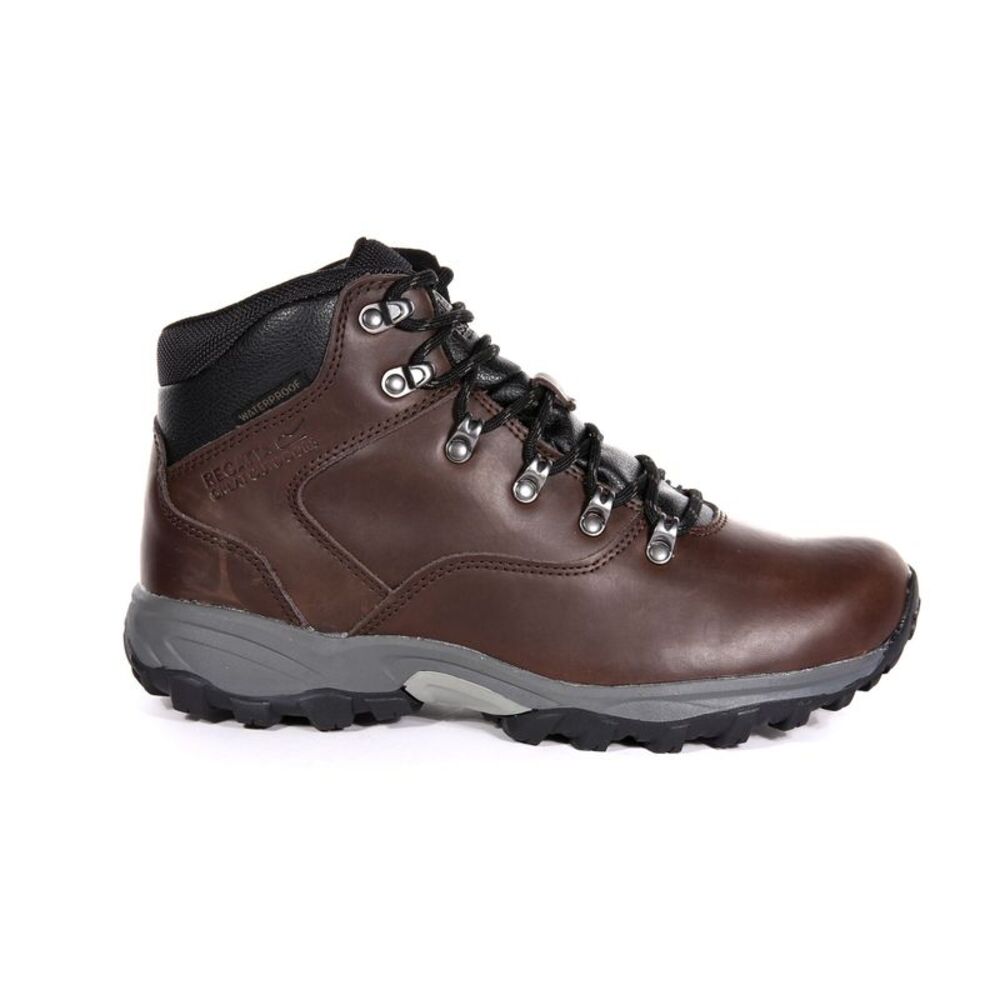 Regatta Great Outdoors Mens Bainsford Waterproof Leather Hiking Boots / Peat